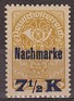 Austria 1921 Post Horn 7 1/2K 15H Amarillo Scott J102. Austria J102. Subida por susofe